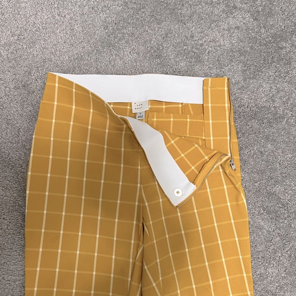 Checked Yellow Pants - Picture 2 of 4